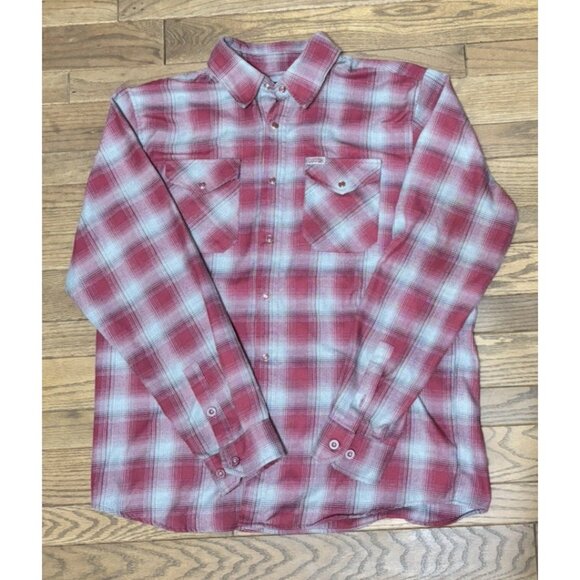 DIXXON Other - Dixxon Flannel Co Men's Long Sleeve Button Up Shirt Red/Gray "Pinot" Size L